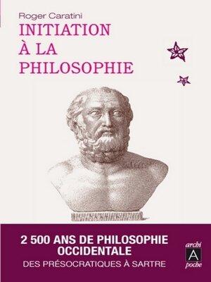 cover image of Initiation à la philosophie